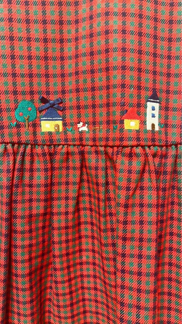 ファミリア　ワンピース　ジャンパースカート　カーディガン　110 現行品