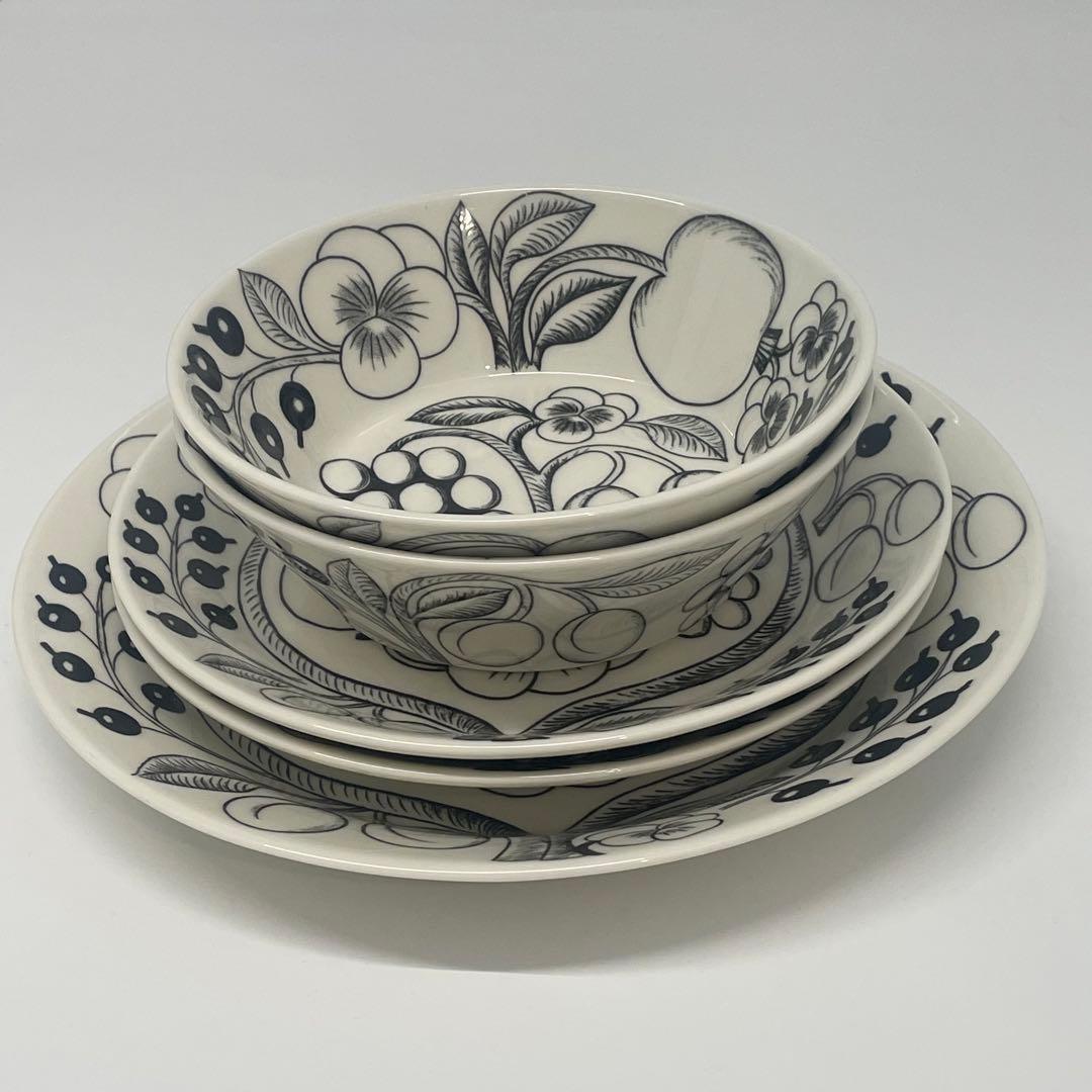 旧ロゴ　ARABIA アラビア　パラティッシ　ブラック 3種5点