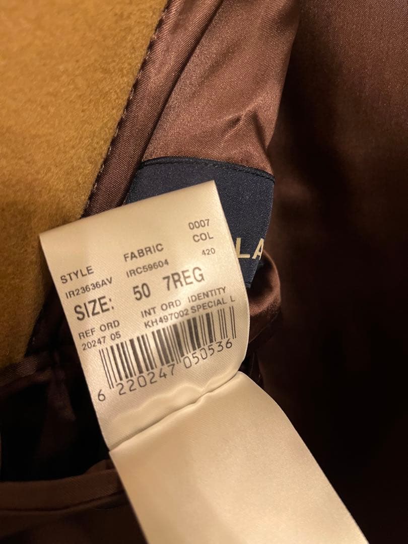 LARDINI CAMELチェスターコート