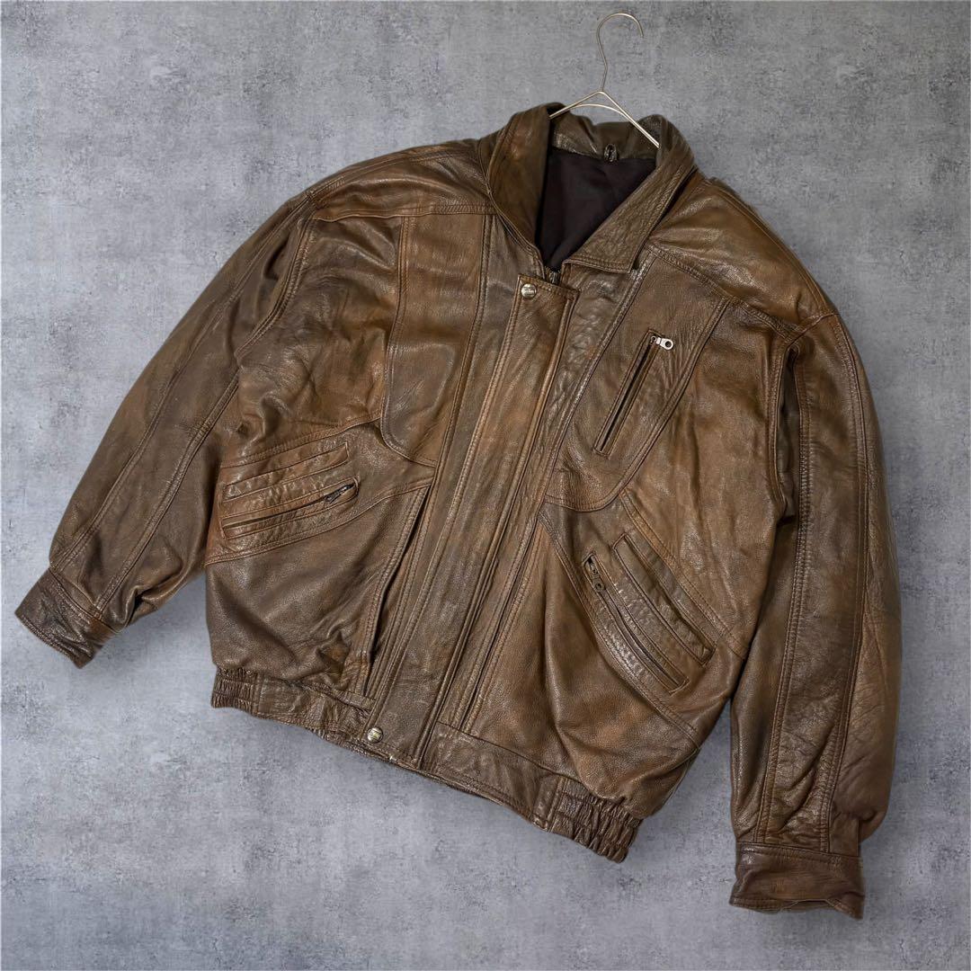 ジャケット・アウター 90s Wrangler A-2 vintage leather jacket