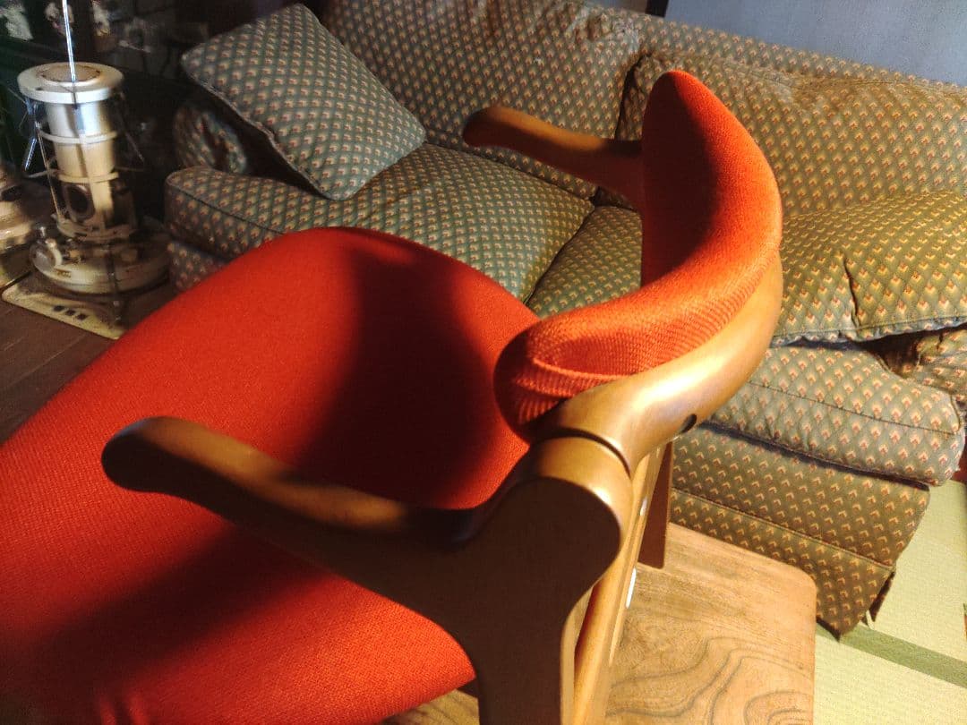 希少　ダイニングチェア KIRITSU 起立木工 CAチェア 400CH-赤