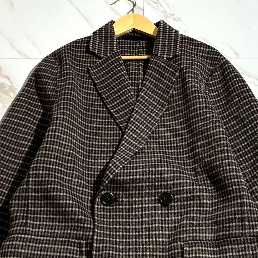 極美品 22AW セオリー カシミヤ混 ダブルチェスターコート ダブルフェイス