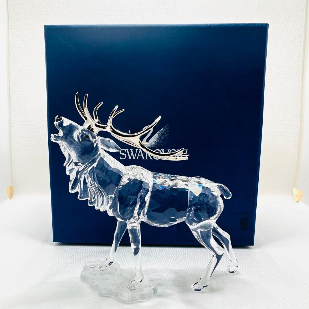 【希少 廃盤品】スワロフスキー 雄ジカ 291431 STAG 置物 オブジェ