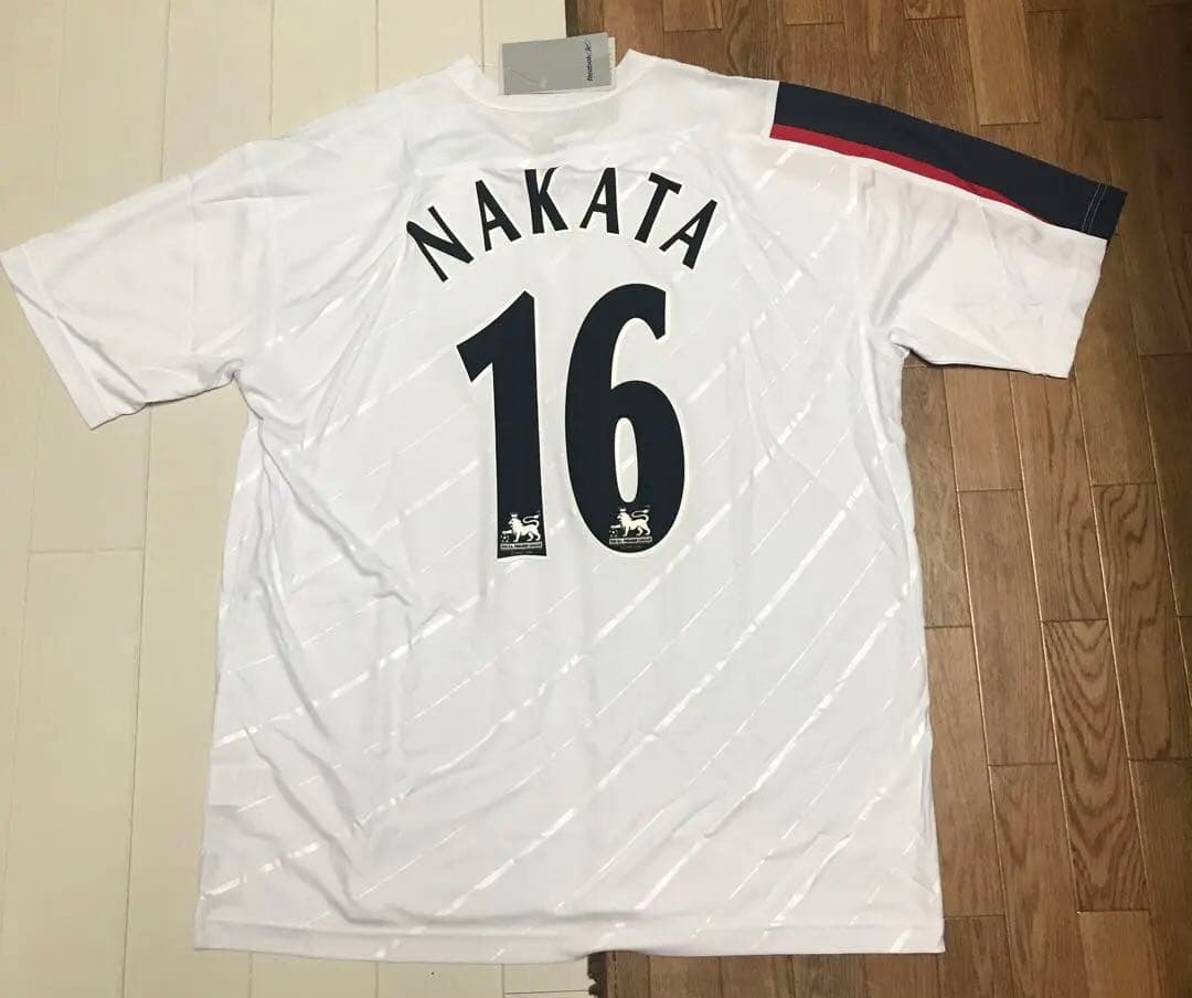 ★新品★2005 ボルトン　ユニフォーム　中田英寿選手 背番号16 サイズXL