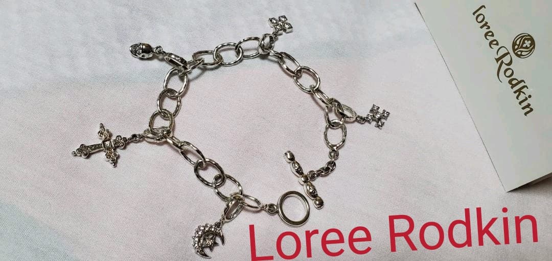 正規 ローリーロドキン mixアイコンチャームブレスレット SV ムーン クロス