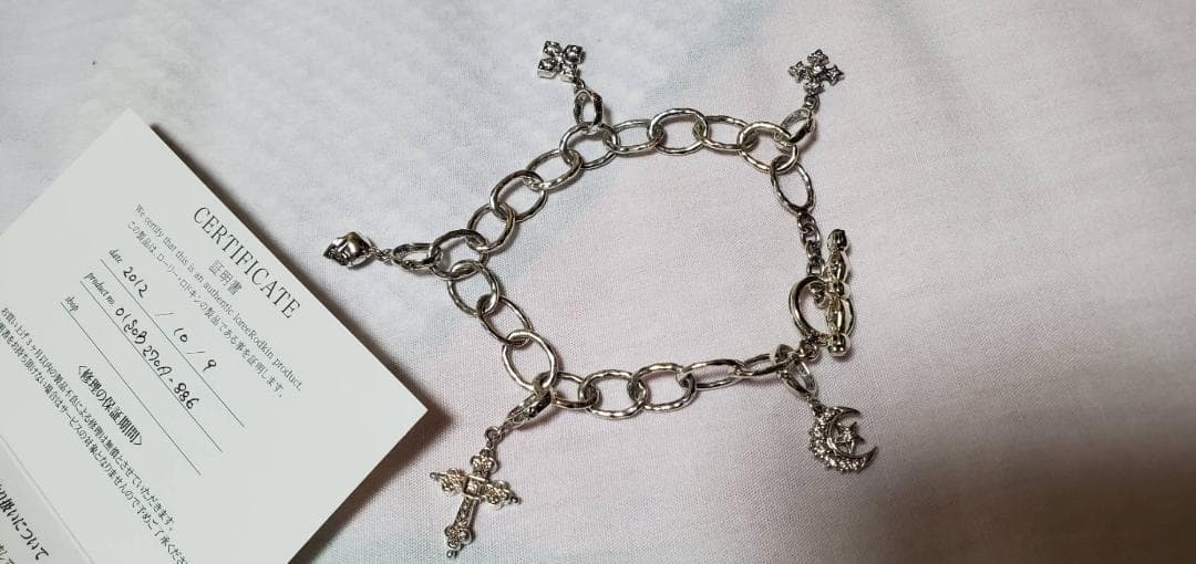 正規 ローリーロドキン mixアイコンチャームブレスレット SV ムーン クロス