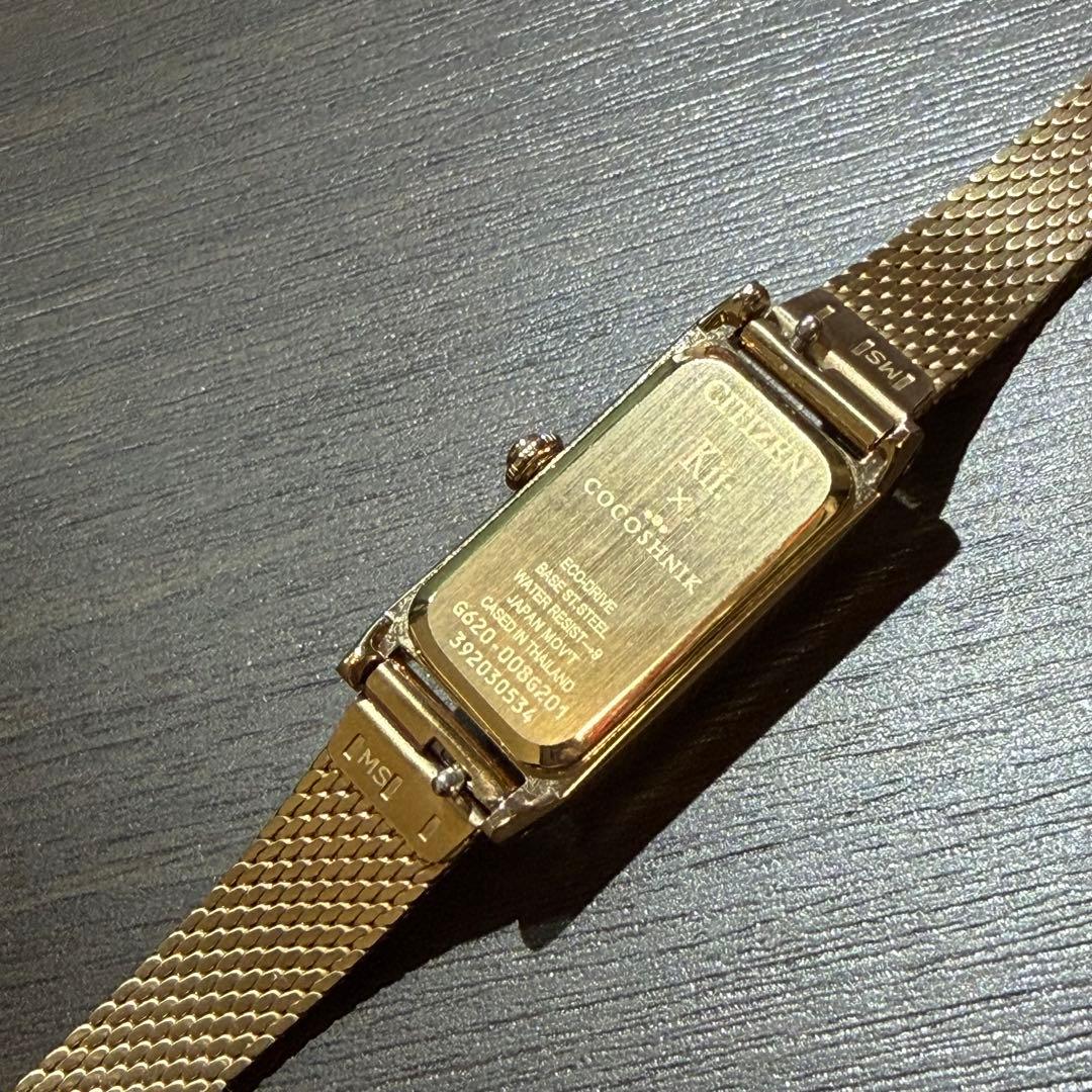 美品 シチズン Kii: cocoshnikレディースローズGソーラー稼働品