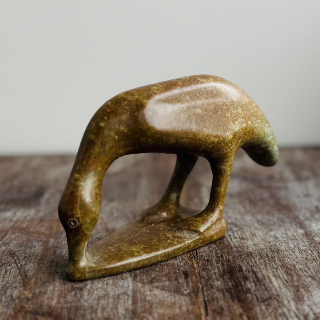 イヌイットアート 彫刻作品｜Enooky Oqutak｜カナダ・ケープドーセット