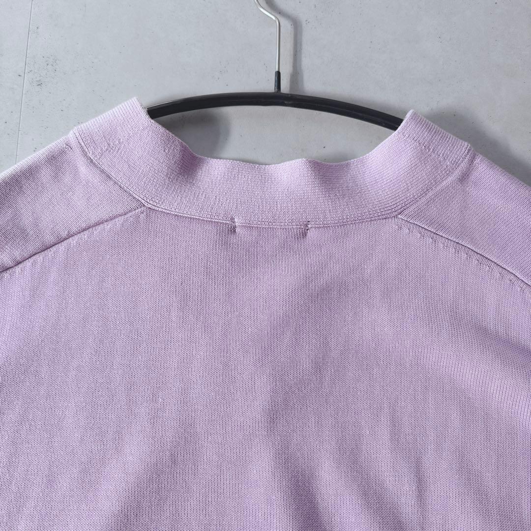 タグ付未使用品23区長袖ブライトコットンVネックニット春カラー