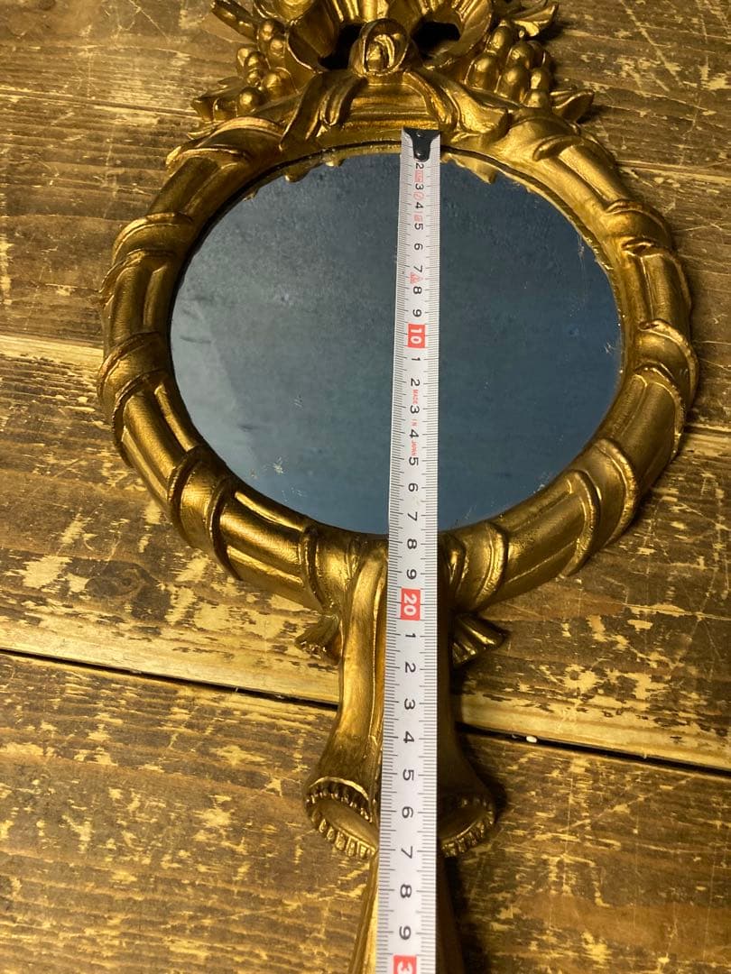 A 壁掛けインテリア　壁掛けミラー　ロココ調　エンジェル　ヨーロピアン　イタリア