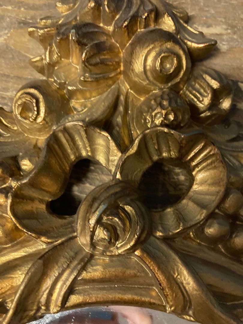 A 壁掛けインテリア　壁掛けミラー　ロココ調　エンジェル　ヨーロピアン　イタリア