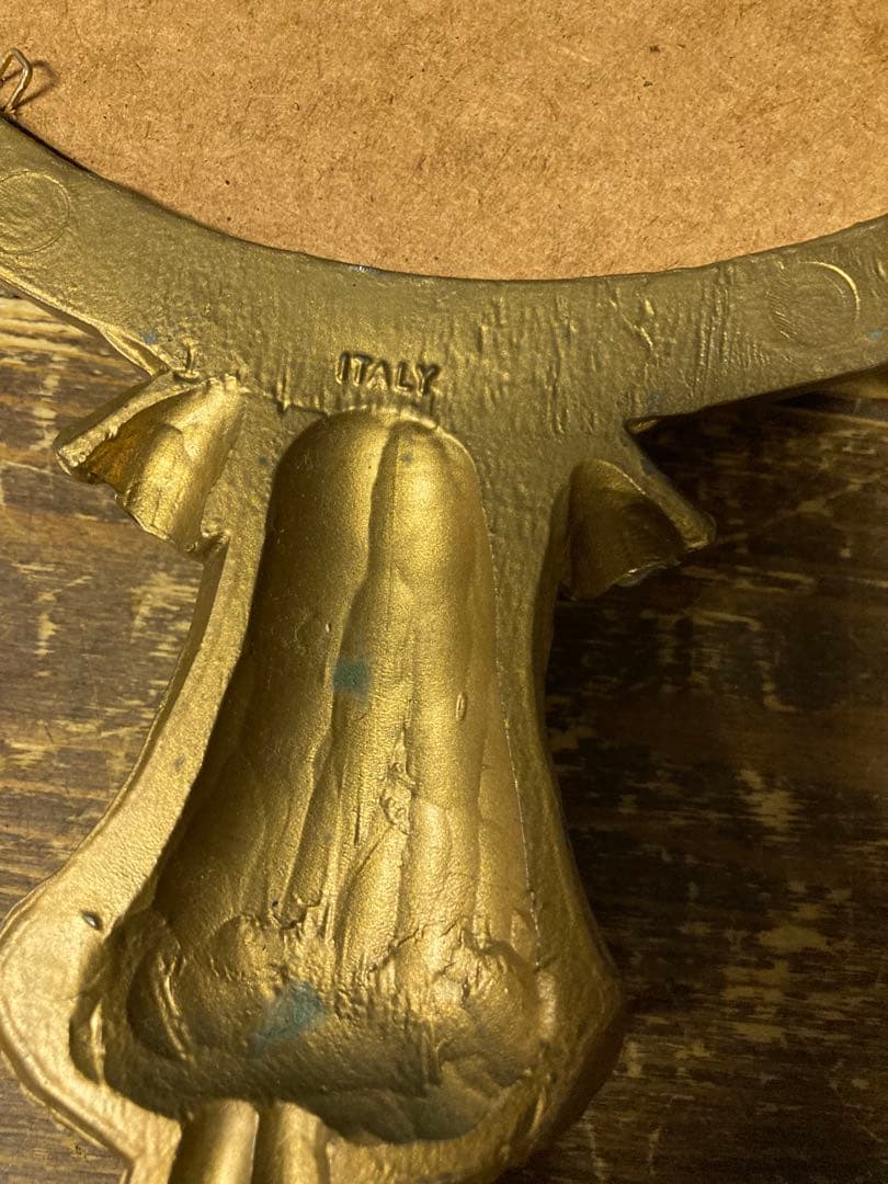 A 壁掛けインテリア　壁掛けミラー　ロココ調　エンジェル　ヨーロピアン　イタリア