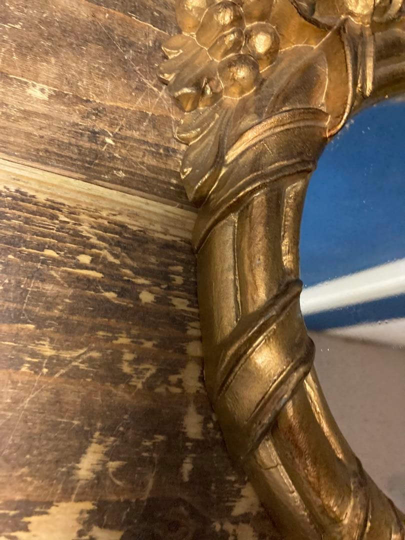 A 壁掛けインテリア　壁掛けミラー　ロココ調　エンジェル　ヨーロピアン　イタリア