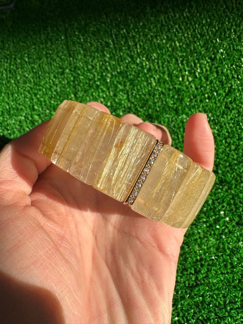 ゴールドルチルクォーツ ブレスレット