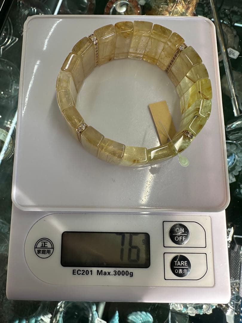 ゴールドルチルクォーツ ブレスレット