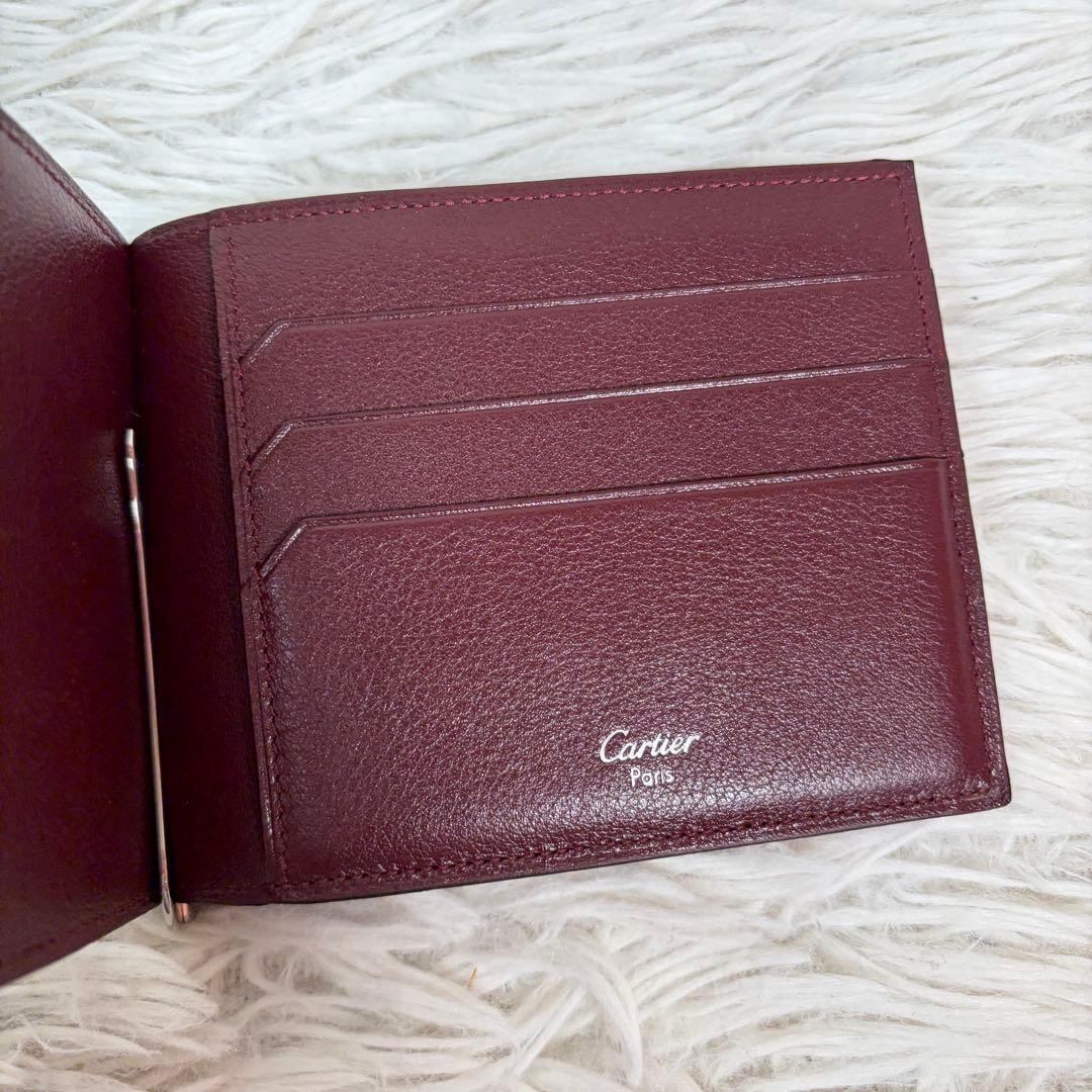 新品未使用保管品✨Cartier マネークリップ マストライン ブラック/黒