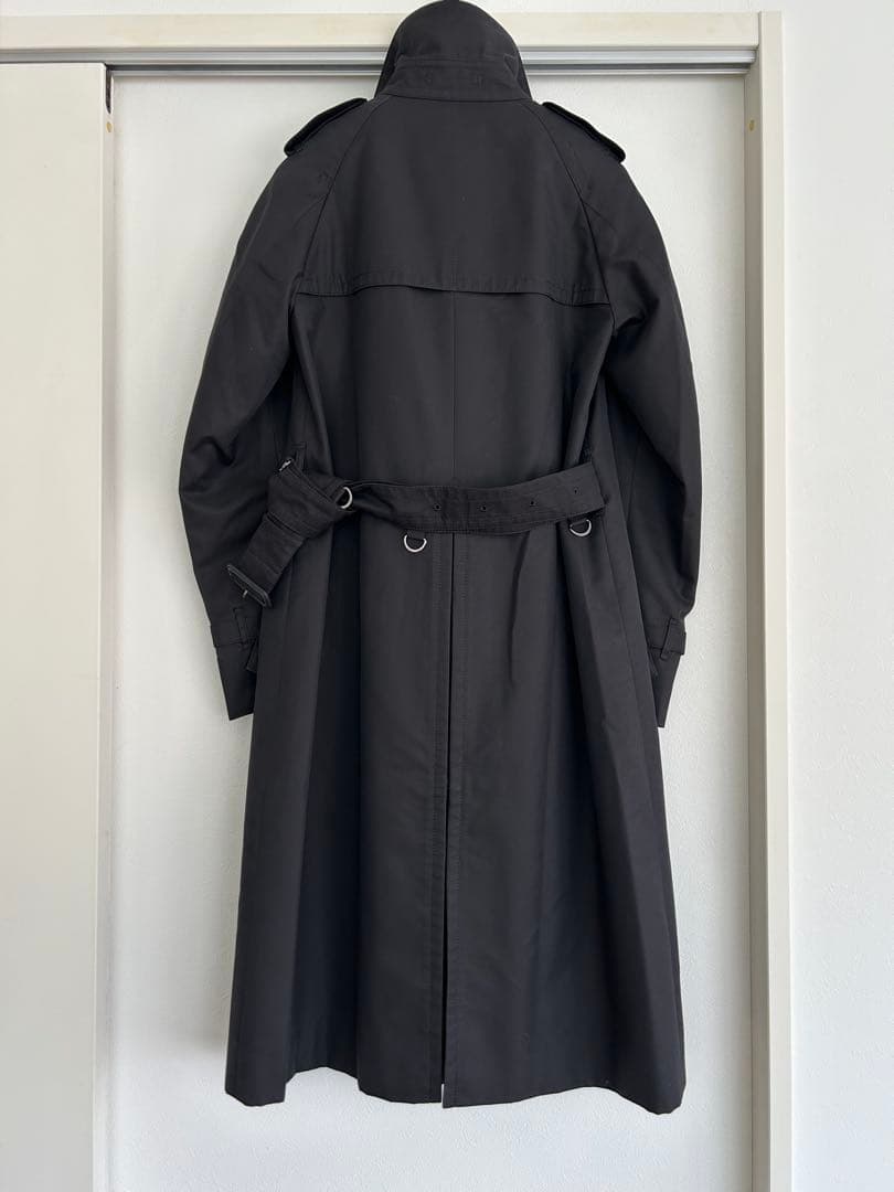 アクアスキュータムトレンチコート黒ブラック6ライナー付ベーシック