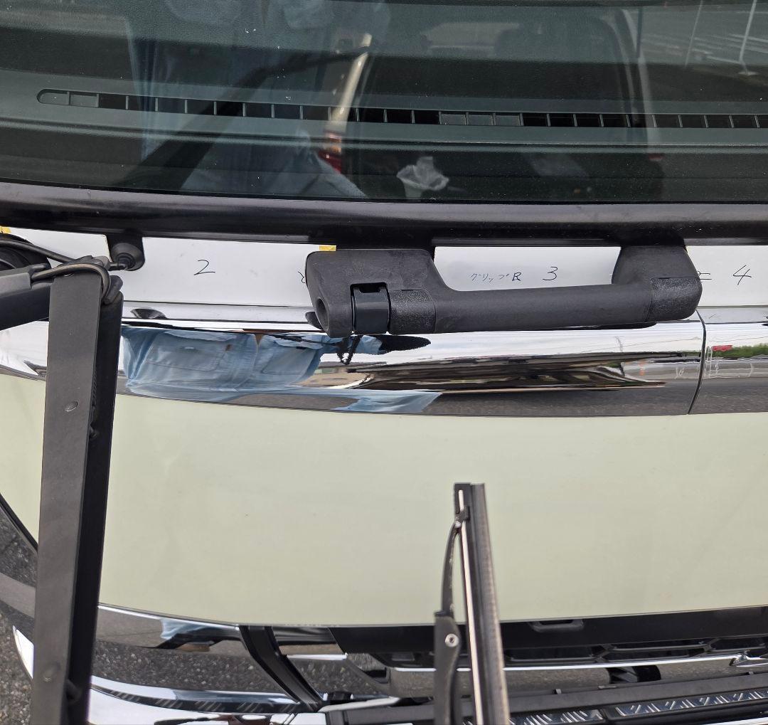 17スーパーグレート等　バラさず簡単取り付け　ワイパーパネル鏡面ステンレス