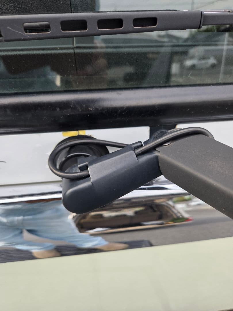 17スーパーグレート等　バラさず簡単取り付け　ワイパーパネル鏡面ステンレス