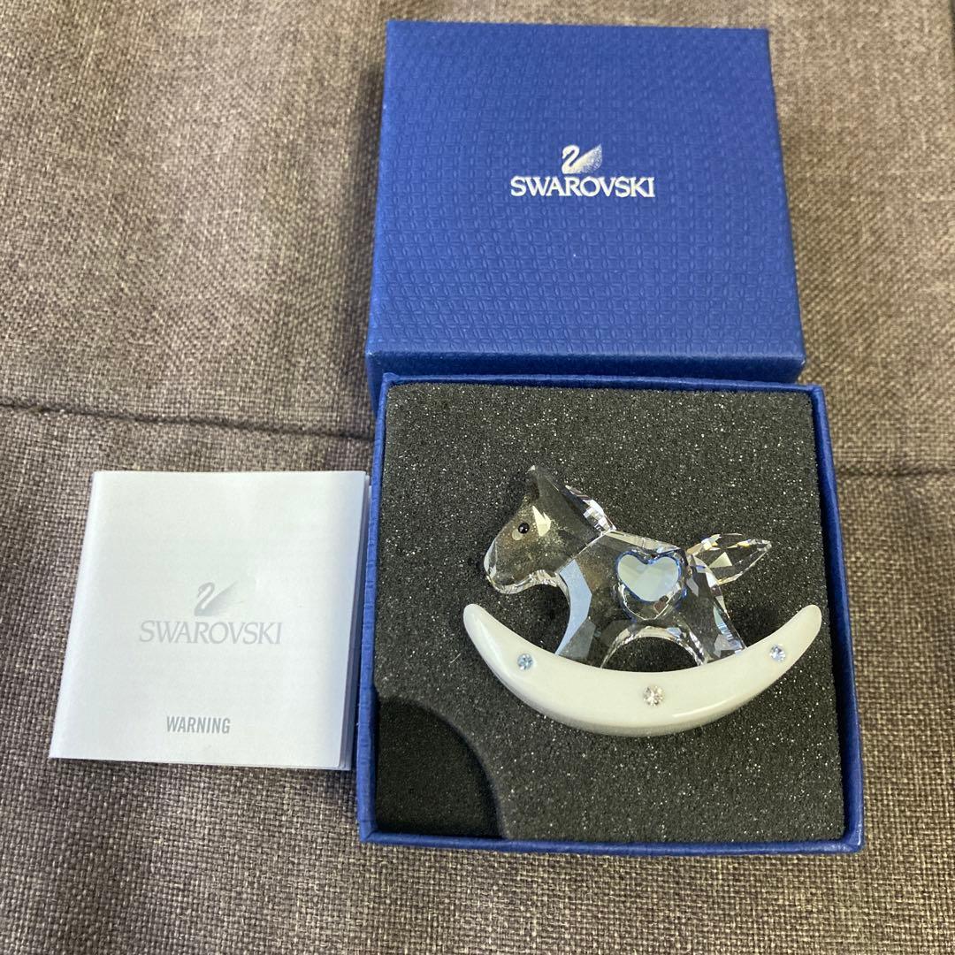 スワロフスキー　SWAROVSKI ロッキングホース　ブルー