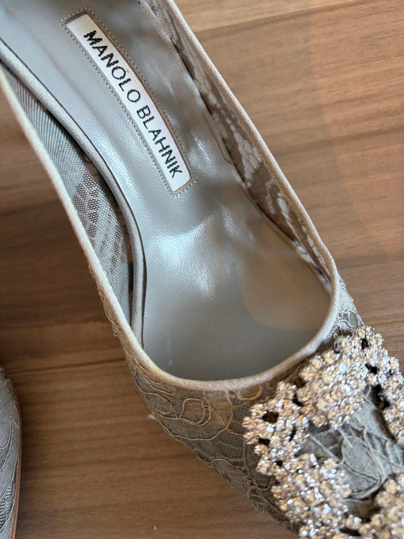 MANOLO BLAHNIK マロノブラニク　ハンギシ　パンプス　36 1/2