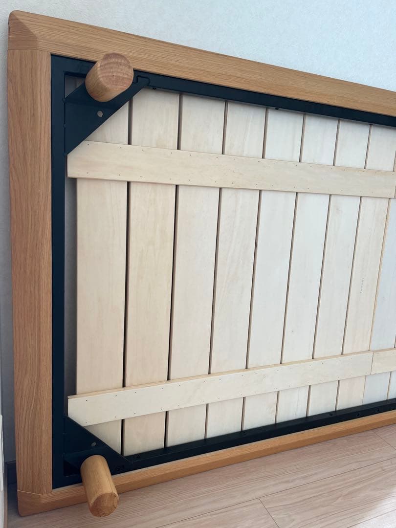 ✴︎無印良品　木製ベッドフレーム　オーク材　シングル　2022年購入　引き取り可