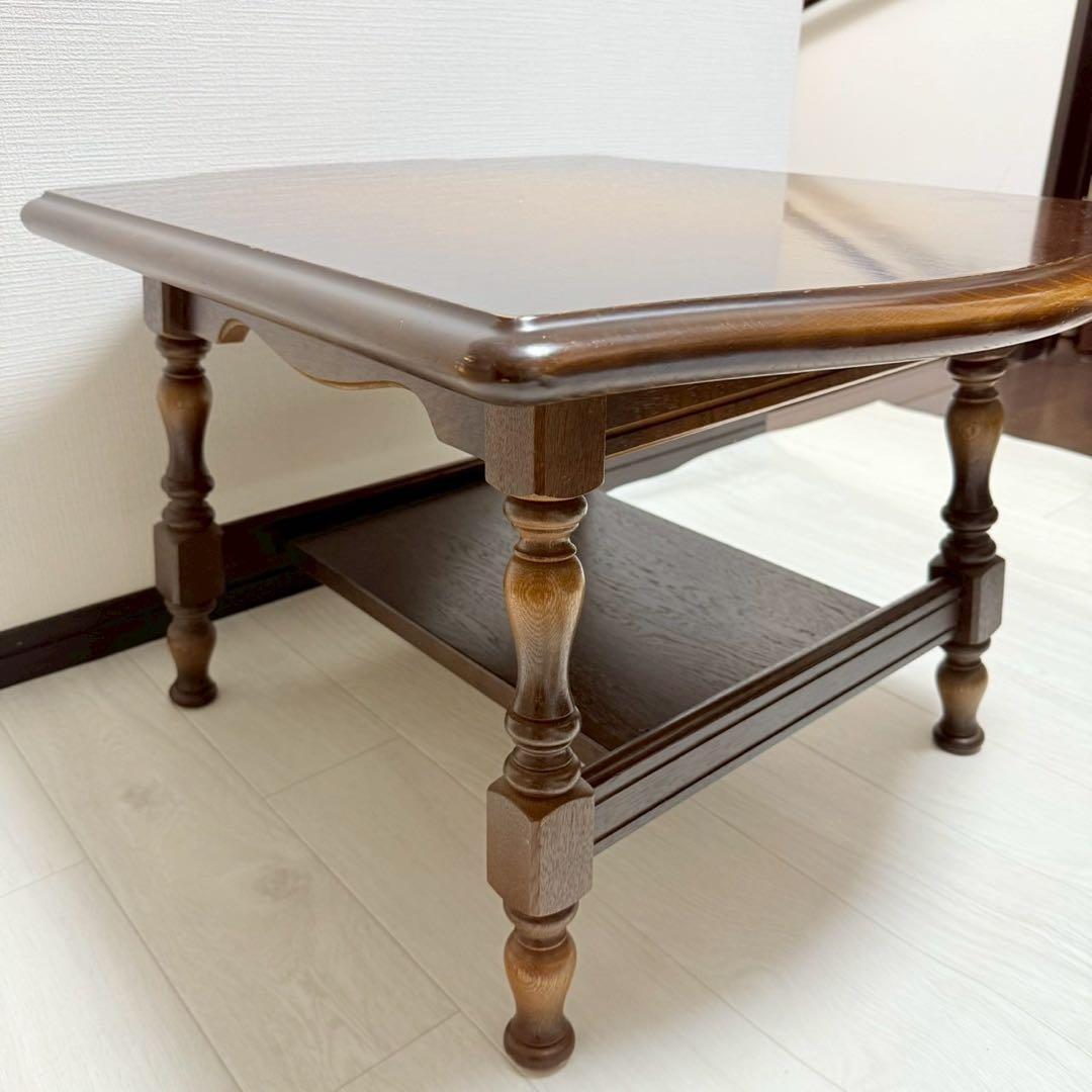 飛騨産業 キツツキマーク　サイドテーブル コーヒーテーブル レトロ 飛騨家具