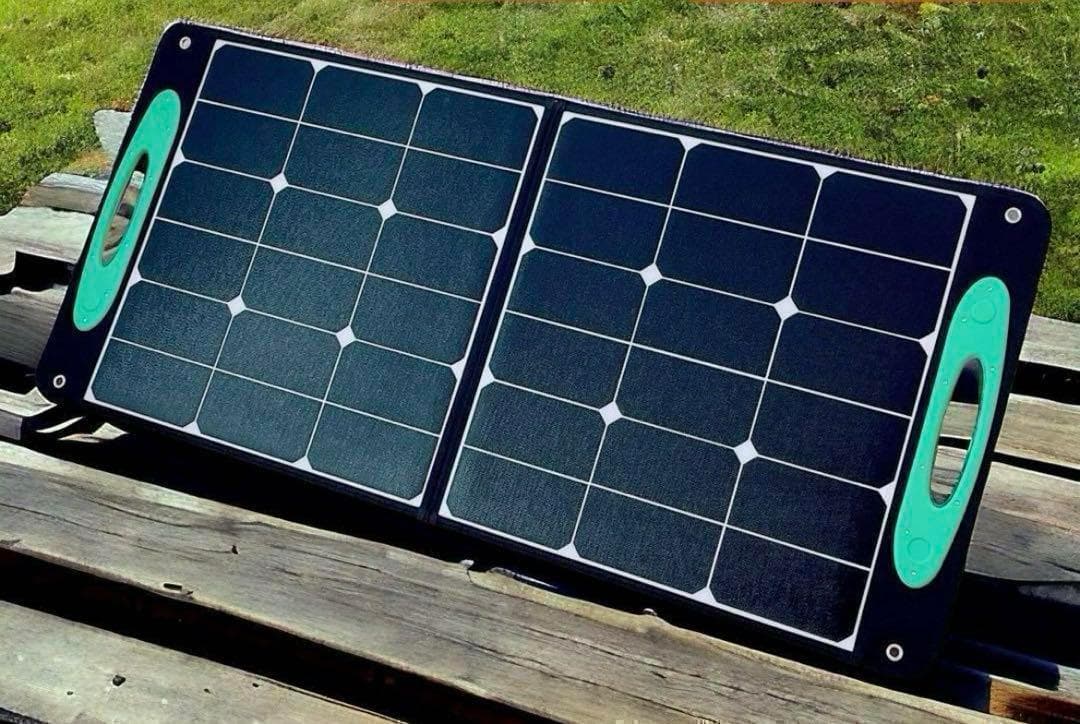 ⭐キャンプにぴったり⭐ ソーラーパネル 折り畳み 100W 太陽光 アウトドア