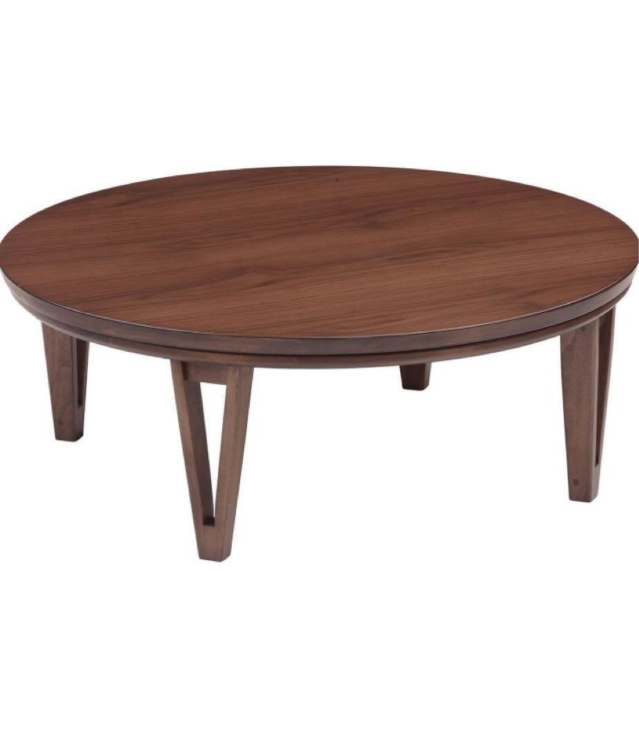 家具調こたつ　円形　105サイズ　ブラウン