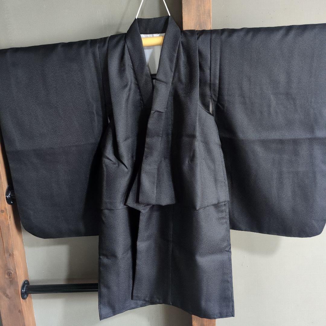 七五三男の子☆黒紋付羽織袴フルセット