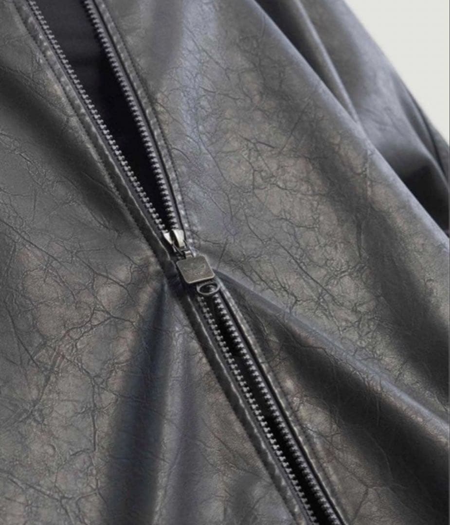 マル様　ファイヤーバード オーバーサイズ レザートラックトップ アディダス2XL