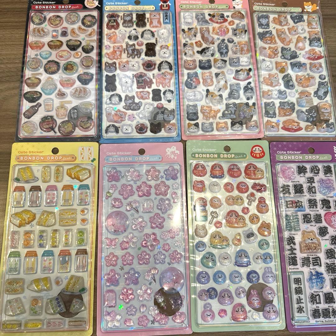 ボンボンドロップシール　正規品　和柄　コンプリート　8種　第二弾