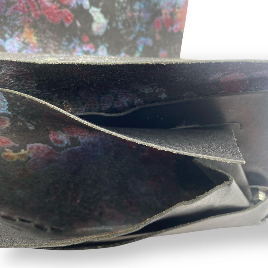 美品　所作　Shosa　所作　ブラック×シャボン　ロングウォレット