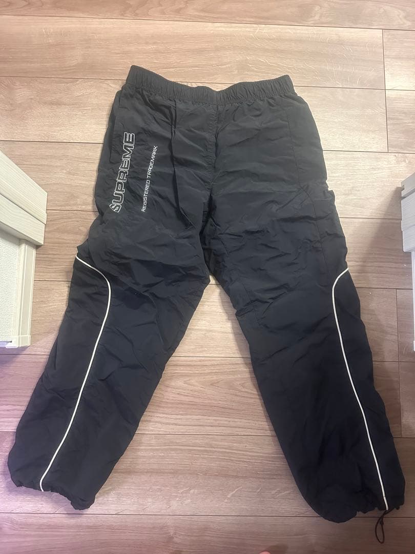 SUPREME ブラック ナイロンパンツ