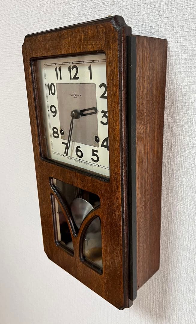 精工舎SEIKOSHA振り子時計ゼンマイ掛け時計柱時計古時計ボンボン時計稼働品