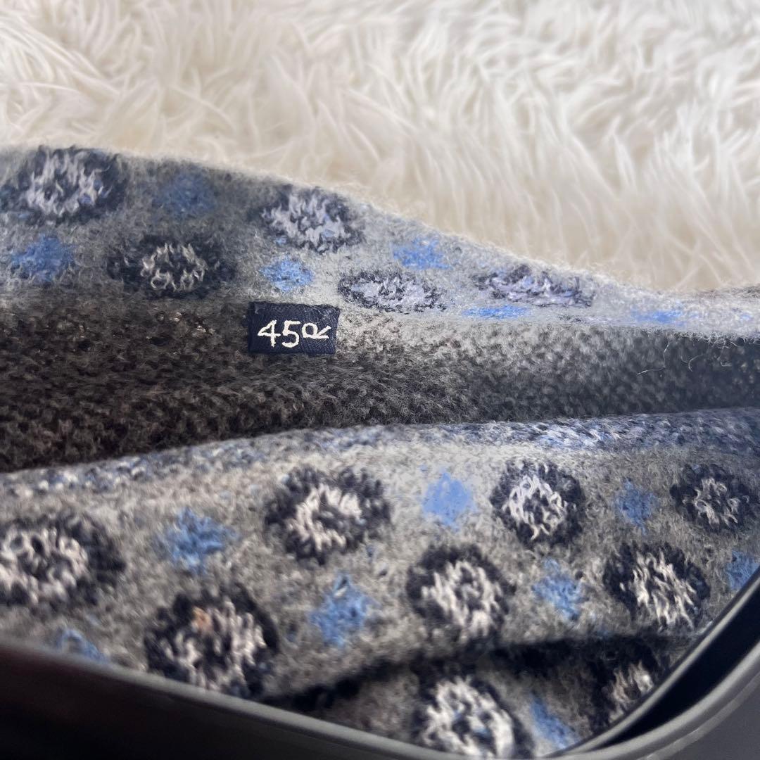 45R フロート ダブル ジャガード の フレア セーター ニット