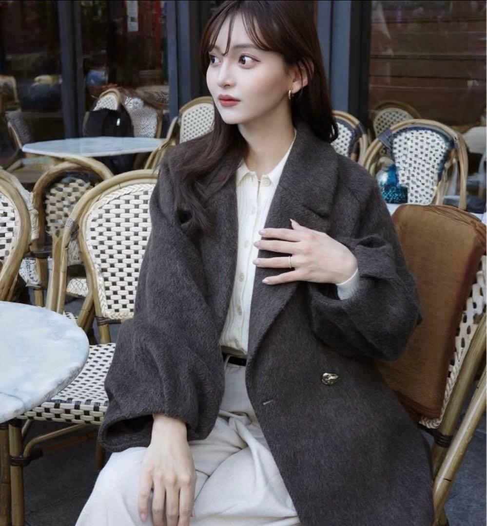 ORGUE オルグ　Shaggy middle coat ブラウン 名古屋限定