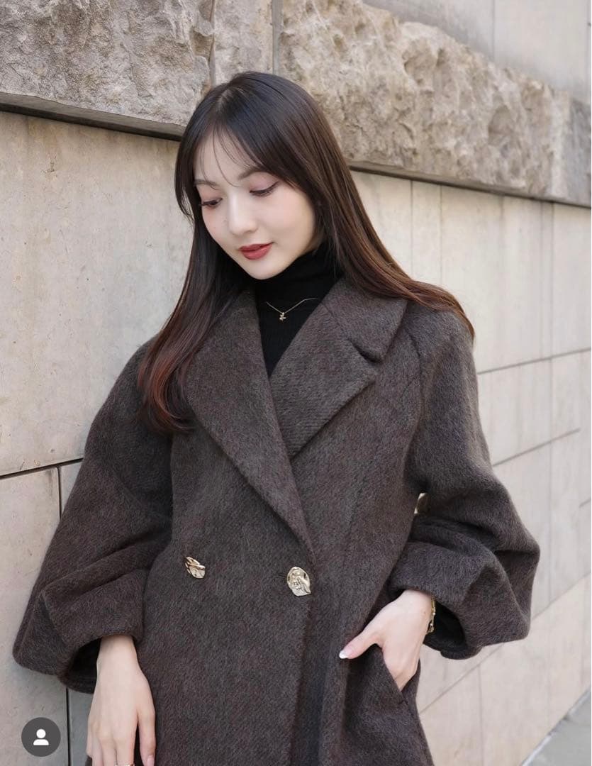 ORGUE オルグ　Shaggy middle coat ブラウン 名古屋限定