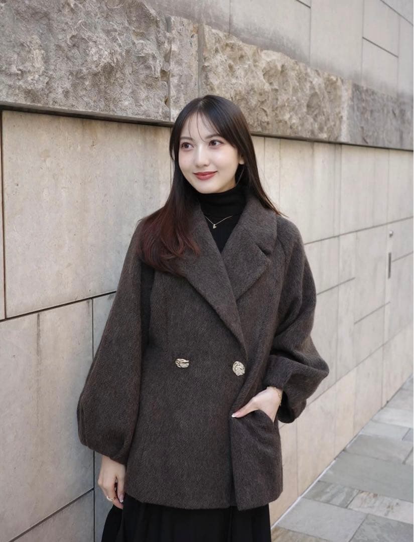 ORGUE オルグ　Shaggy middle coat ブラウン 名古屋限定