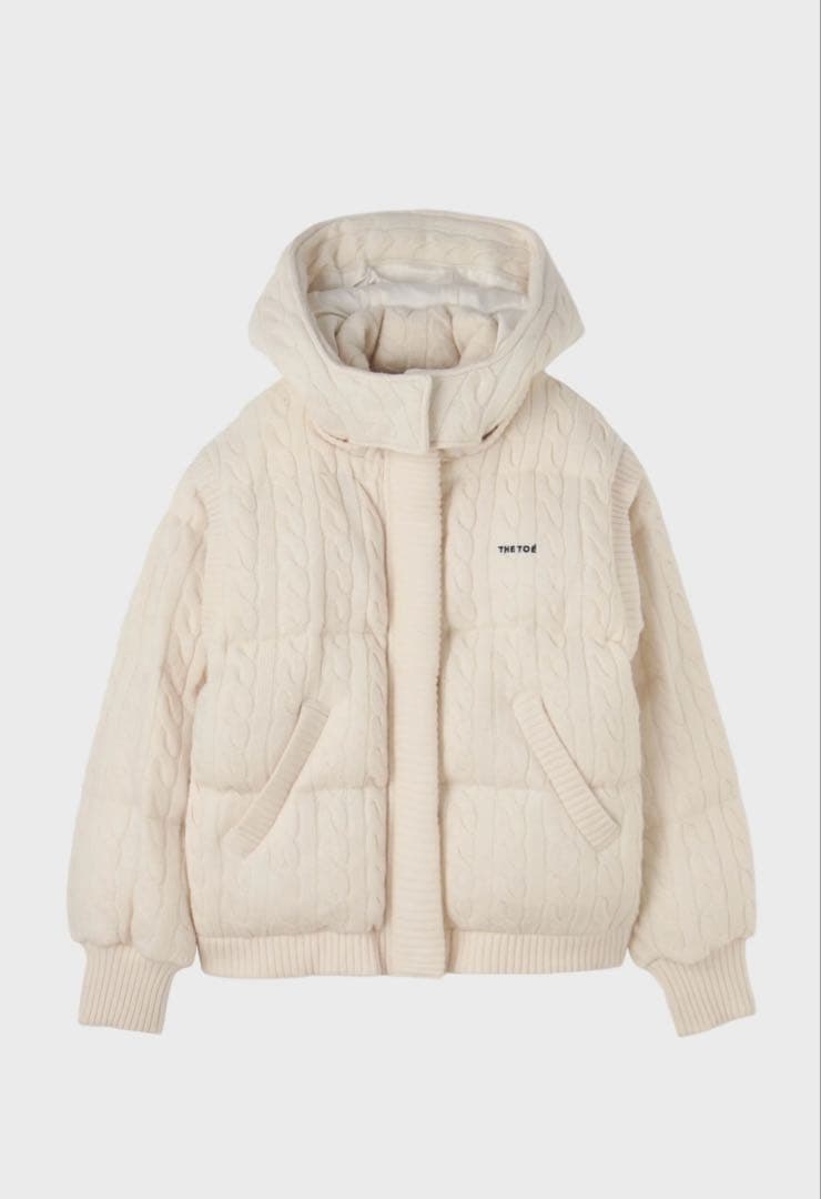 thetoe SHARD KNIT DOWN ダウンジャケット