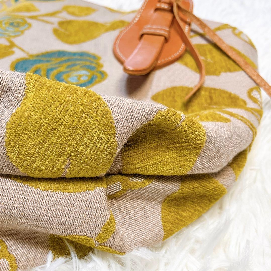 ハンドメイド✨ミナペルホネンロージーミニラウンドハンドバッグ　花柄