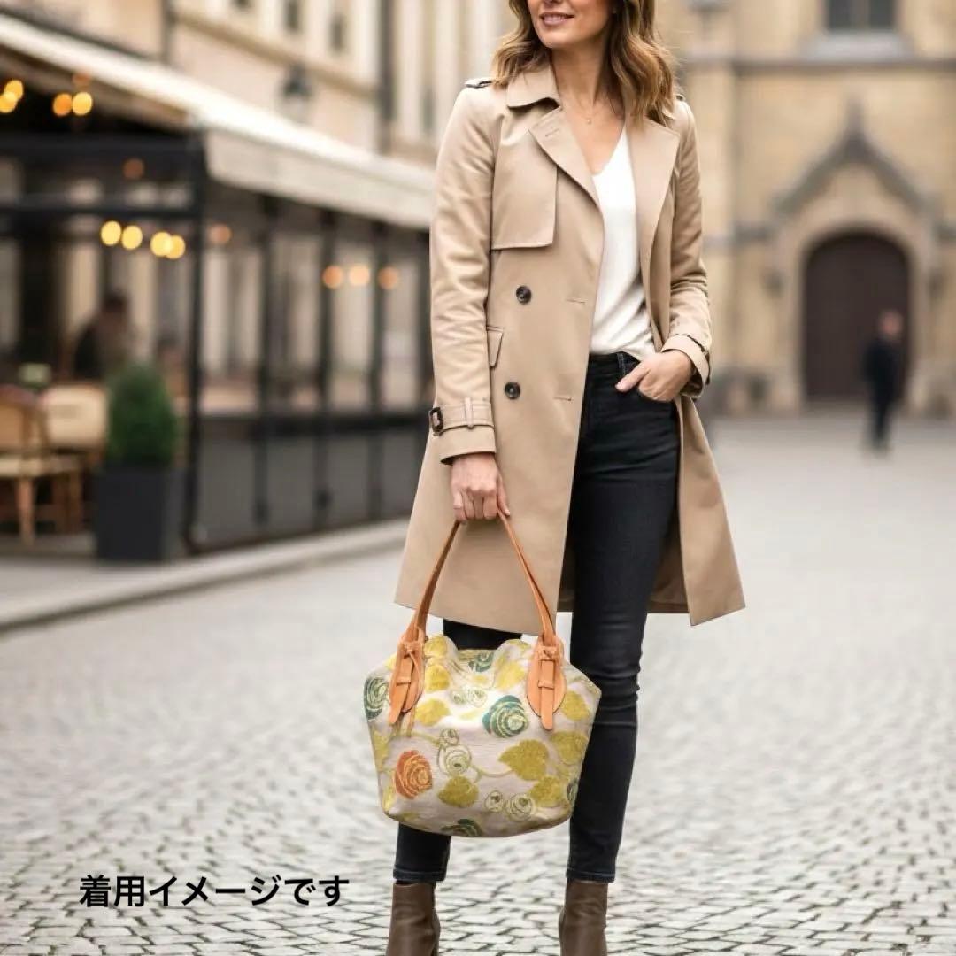 ハンドメイド✨ミナペルホネンロージーミニラウンドハンドバッグ　花柄