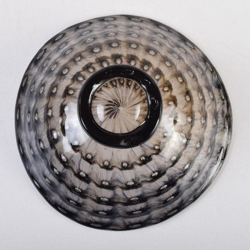 ガラス工芸家　岩田糸子作　茶のうつわ　茶碗　共箱　V　9179