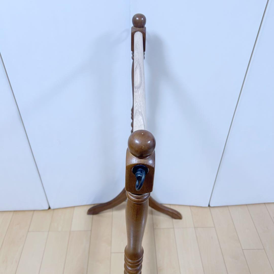 アンティークハンガーラック　タオルかけ　ハンガースタンド　ろくろ加工　英国調