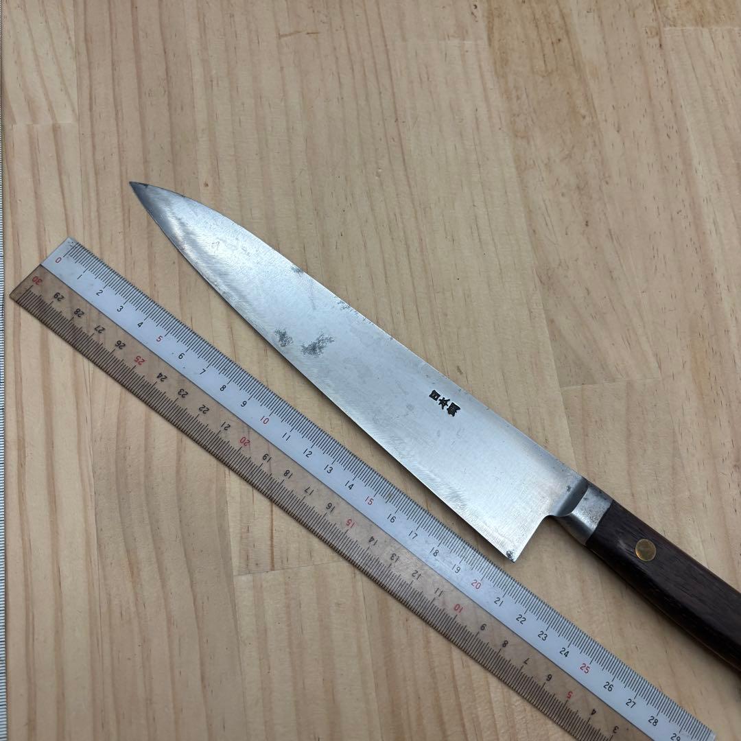 吉實　牛刀 包丁　日本鋼　刃渡り21cm