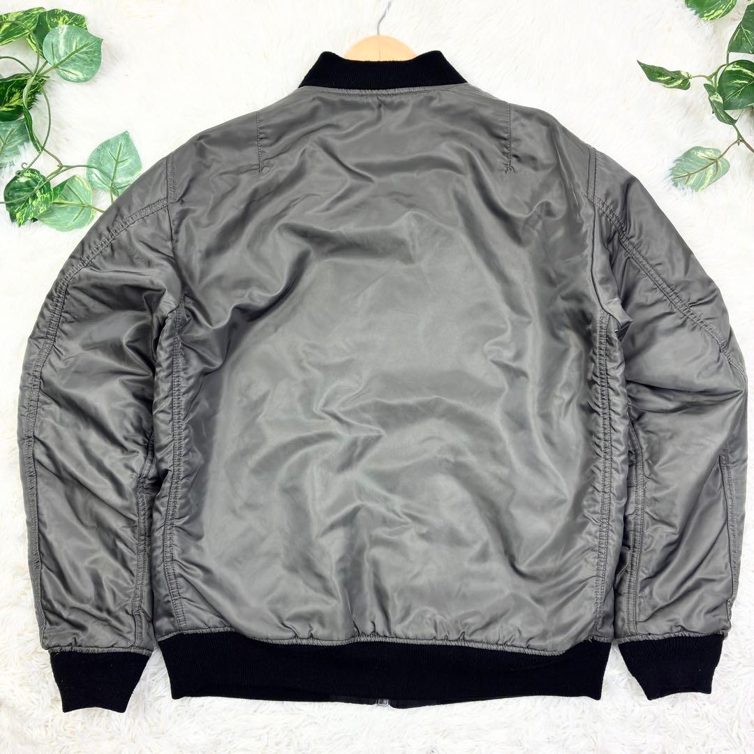 美品　アヴィレックス　リバーシブル　MA-1フライトジャケット　XL　黒　カーキ