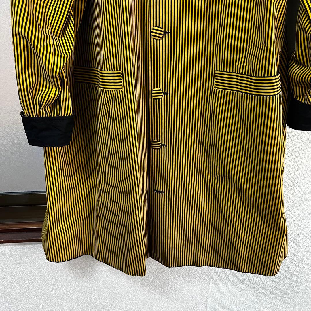 20s 30s french vintage リバーシブル コート ストライプ