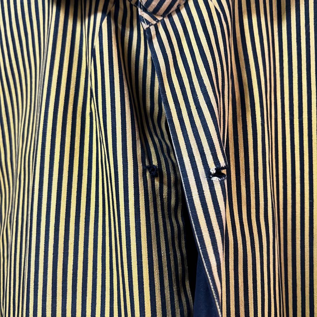 20s 30s french vintage リバーシブル コート ストライプ