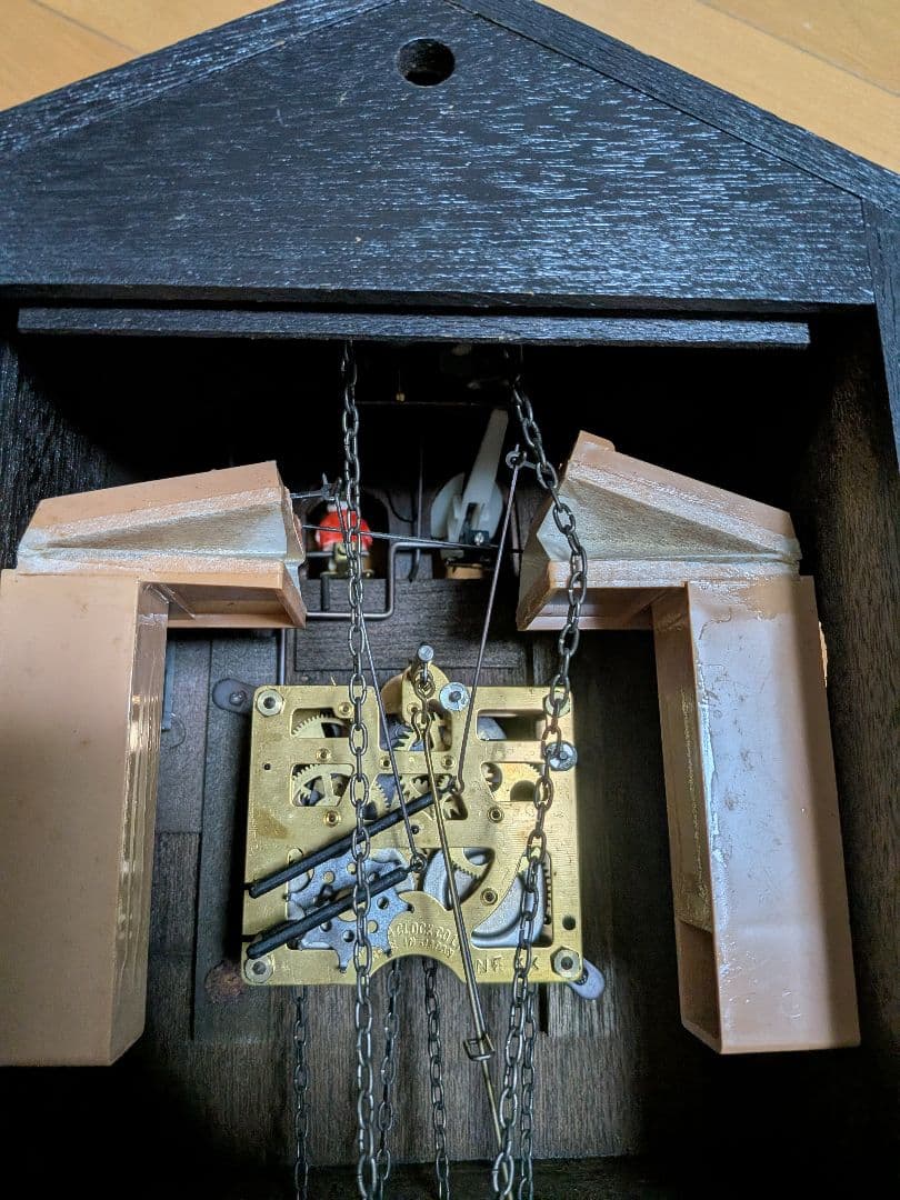 昭和レトロ 手塚時計 POPPO 鳩時計 機械式 からくり時計