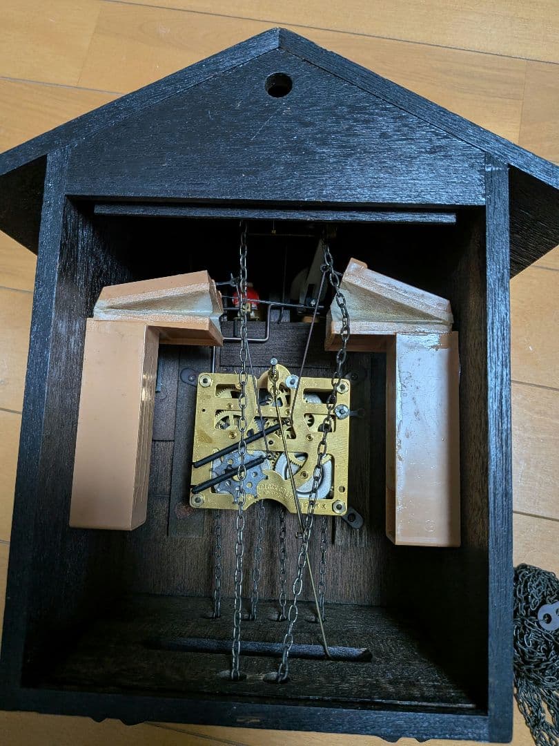 昭和レトロ 手塚時計 POPPO 鳩時計 機械式 からくり時計